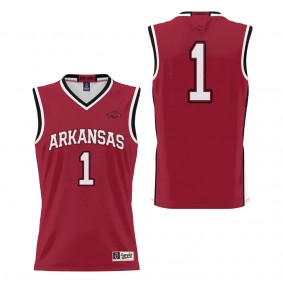 #1 Arkansas Razorbacks ProSphere Basketball Jersey Cardinal