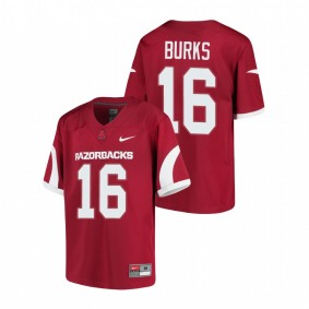 Youth Arkansas Razorbacks Treylon Burks Cardinal Replica Football Jersey